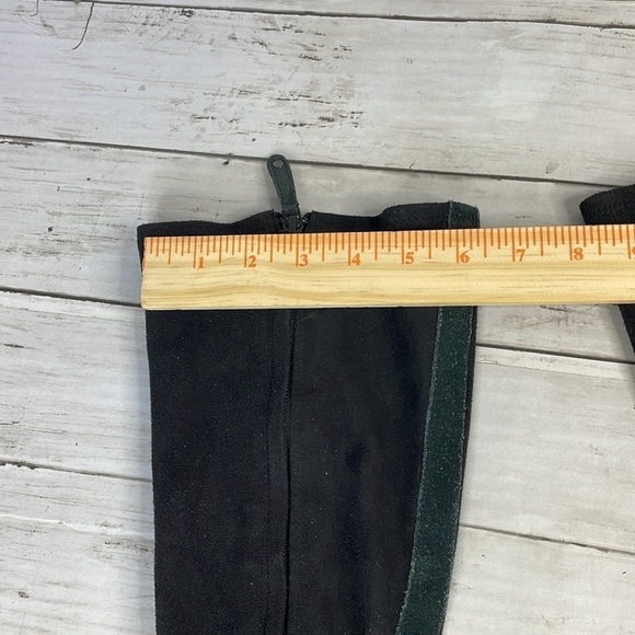 Rockport Waterproof Suede and Fabric Navy Blue and Black Knee High Wedge Boots - Picture 12 of 15